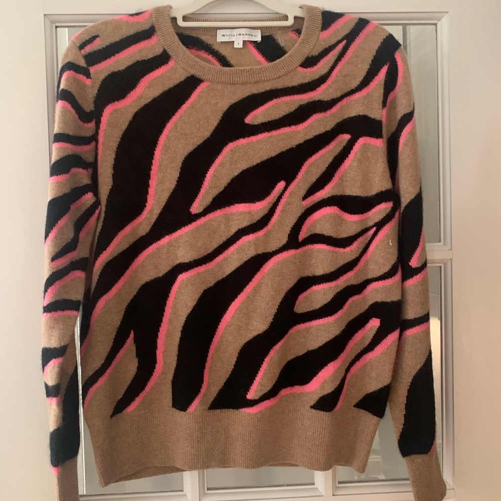 Cashmere Sweater Size L WHITE AND WARREN